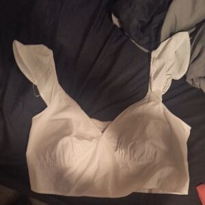 a new day White Crop Top